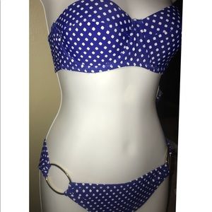 Jessica Simpson swimwear polka dot size M